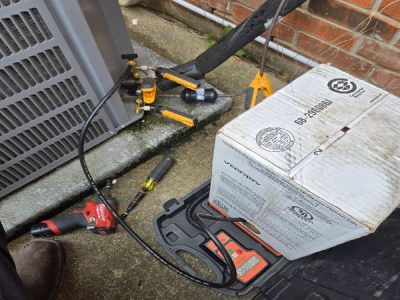 Hvac Unit Vacuuming